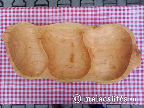 4 személyes fatál, mérete: 65x25cm