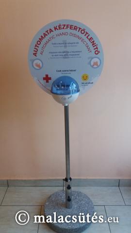 Mobil kézfertőtlenítő pult ( kézfertőtlenítő folyadék külön fizetendő)